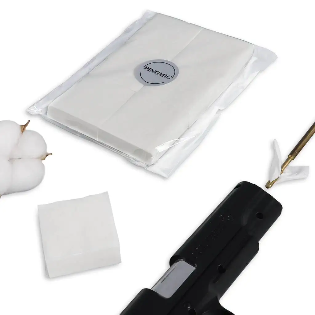 300 шт. высоковпитывающие чистящие салфетки для пистолета, чистящие Пластыри для пистолета. 22-.45 Cal, 5,56-9 мм