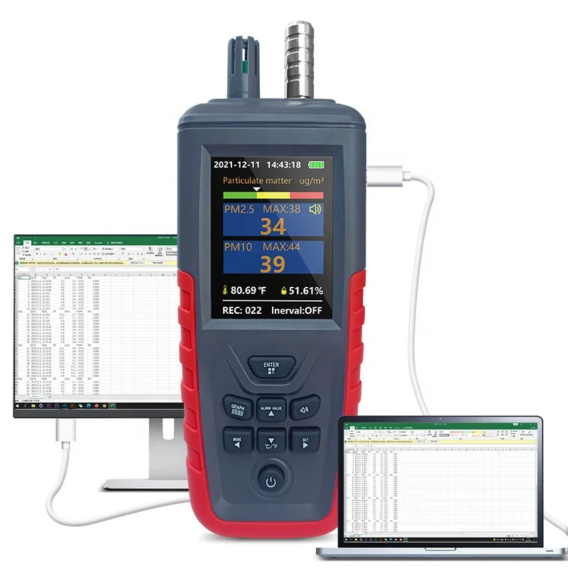 Счетчик частиц TC-8200 PM2.5 PM10 детектор airborne счетчик частиц воздушная почта Китая (china air счетчик частиц 100 литр