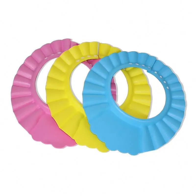 
Safe Shampoo Shower Bathing Bath Protect Soft Cap Hat For Baby Wash Hair Shield Bebes Children Bathing Shower Cap Hat Kids T1325 