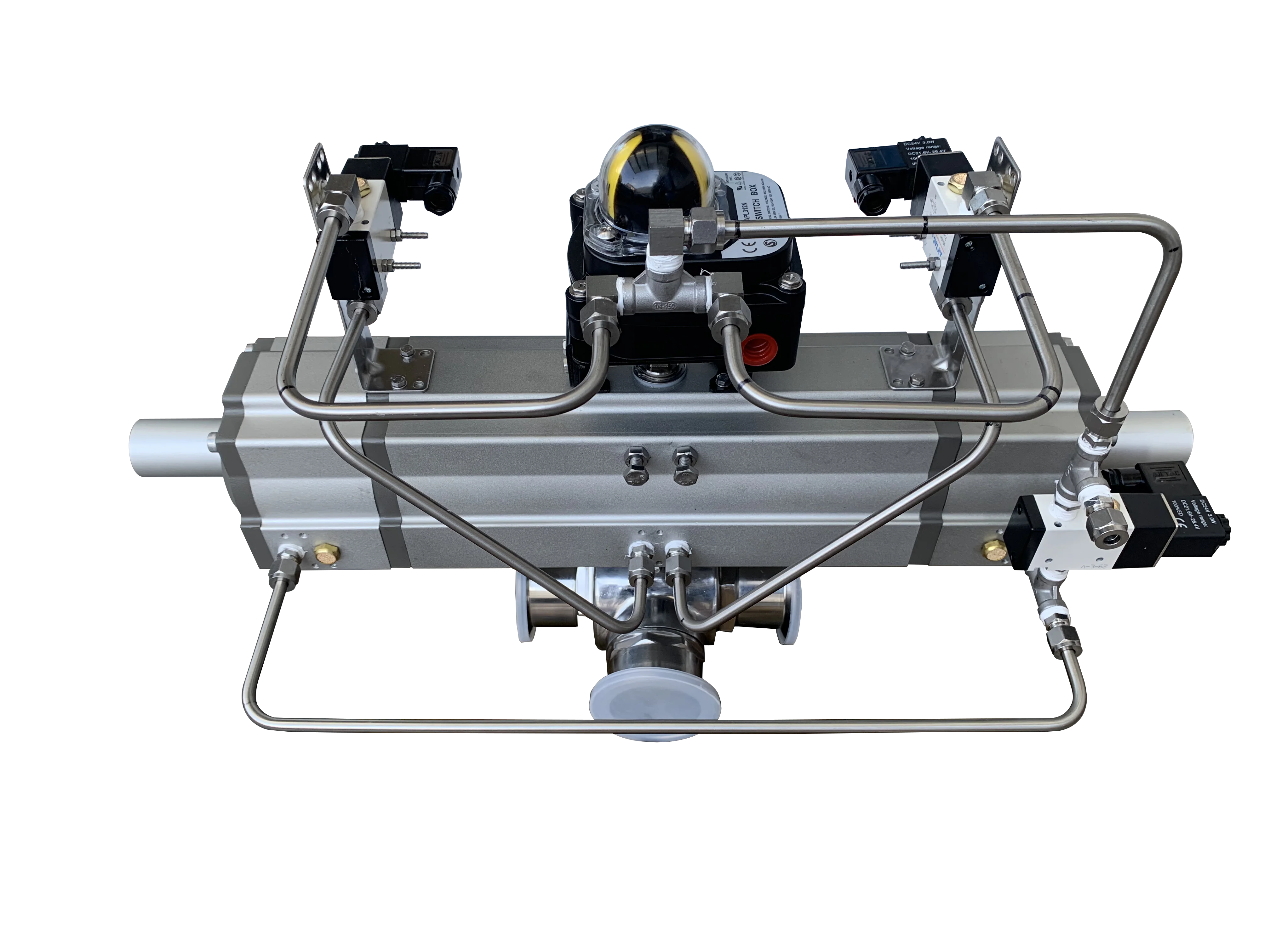 Explosive models with drive wuxi pneumatic sanitary tri-clamp ball valve