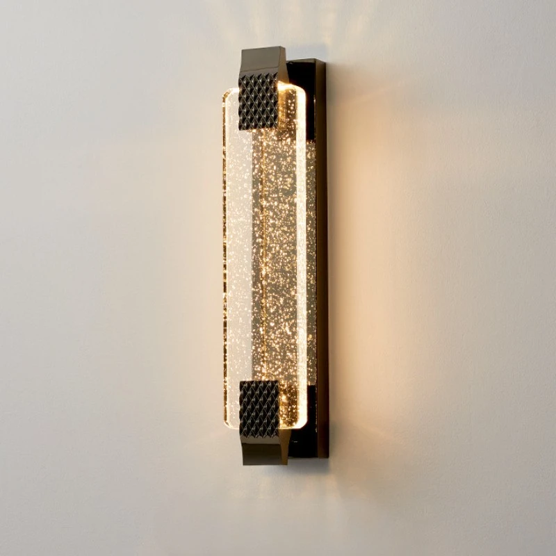 Simple bubble crystal wall lamp corridor living room bedroom bedside light staircase free wiring outdoor waterproof wall lamp