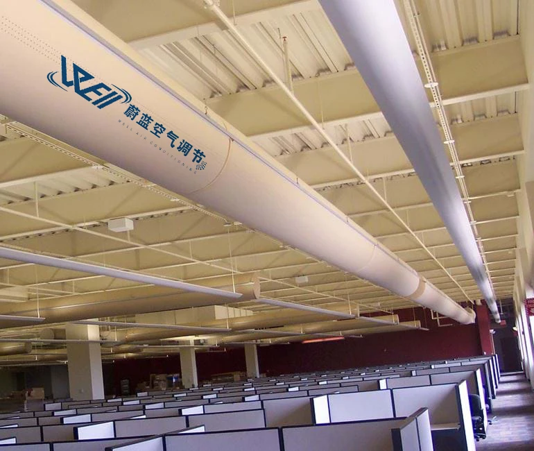 Competitive Price Air Distribution Solution Ventilation Duct Custom Half Round Flexible Fabric Air Duct for Restaurant