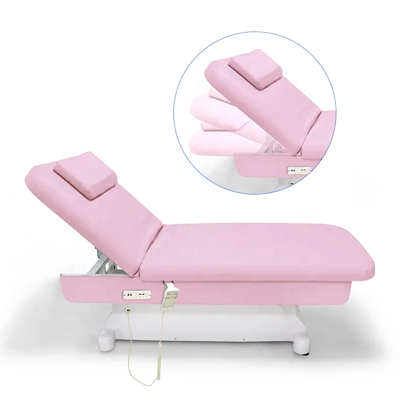 Professional luxury Electric Spa bed 1 2 3 Motors Aesthetic Facial Beauty Salon treatment Chair Electric Massage Bed