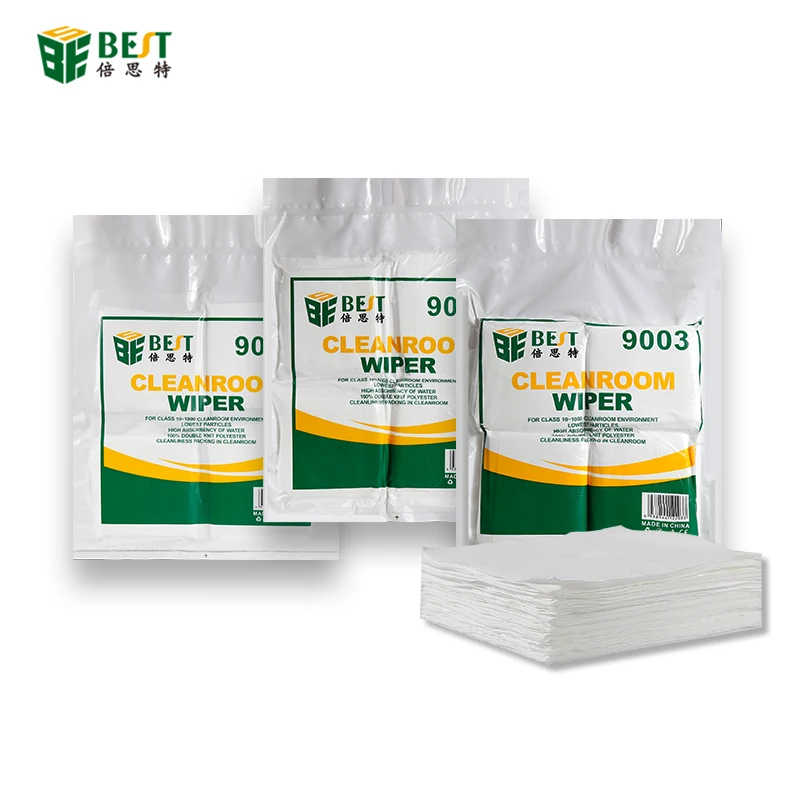 BST-9003 Anti-static Dust Cleanroom Laptop Computer LCD car Glass  Microfiber Polyester Mobile Phone Screen Wiper