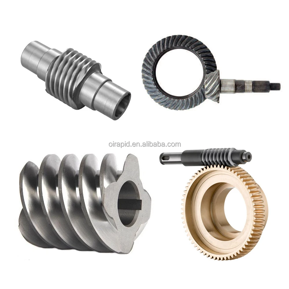 Factory Manufacture High Precision Custom 304 316 CNC Machining Parts Worm Gear