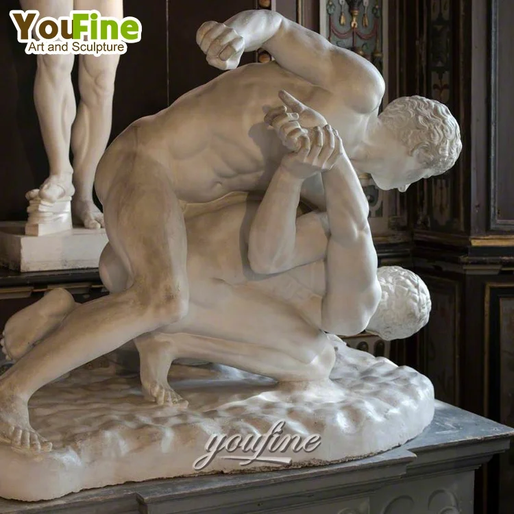 Life Size Garden Ornament Marble Roman Soldier Statue