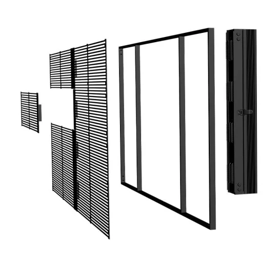 4500nit high brightness led screen P3.91-7.82  indoor large transparent display screen for shop window