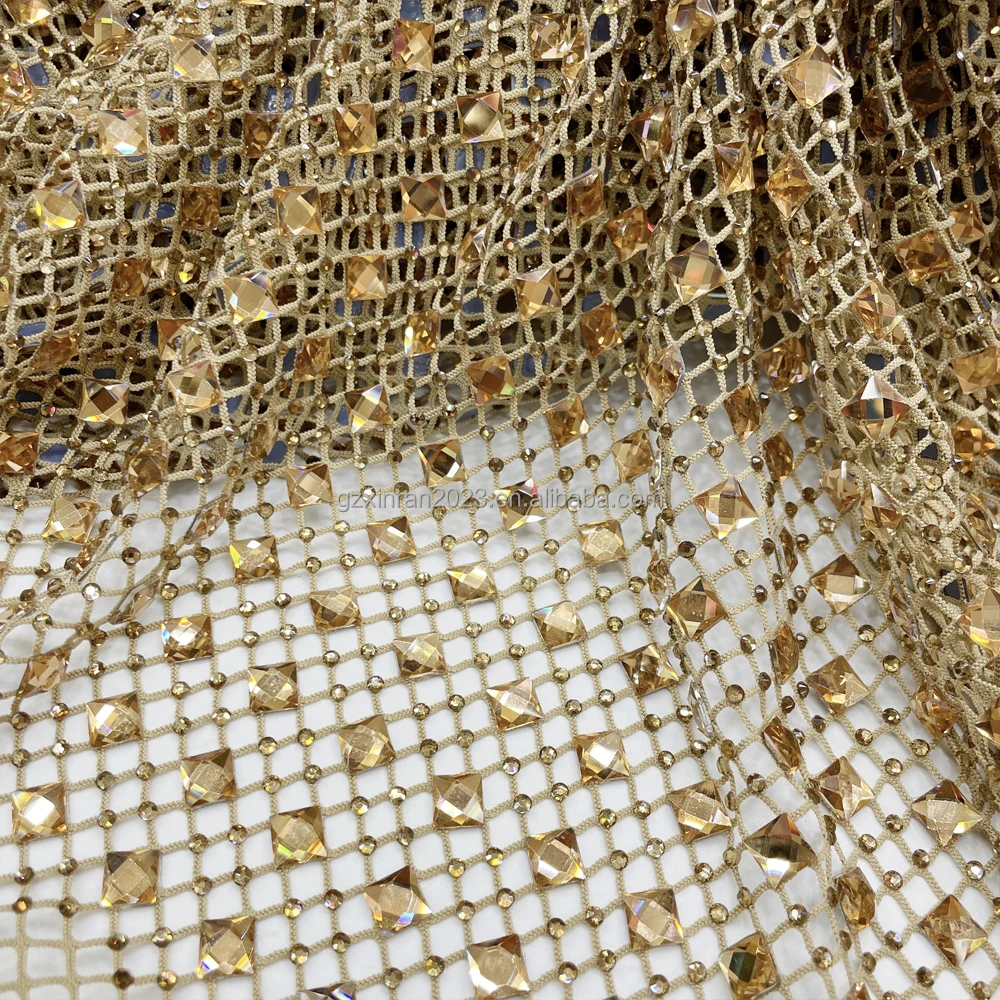 SH005 hot fix women sexy 888 crystal rhinestone mesh fabric diamante rhinestone mesh for dress