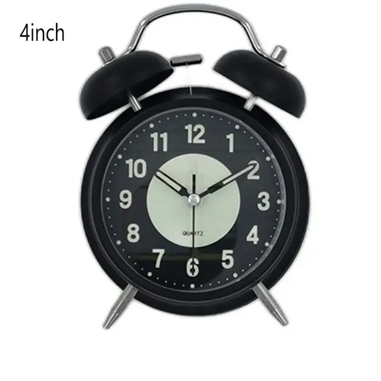 Competitive Price Circular Table Alarm Clock 4 Inch  Sunlight Electronic Small Alarm Clock