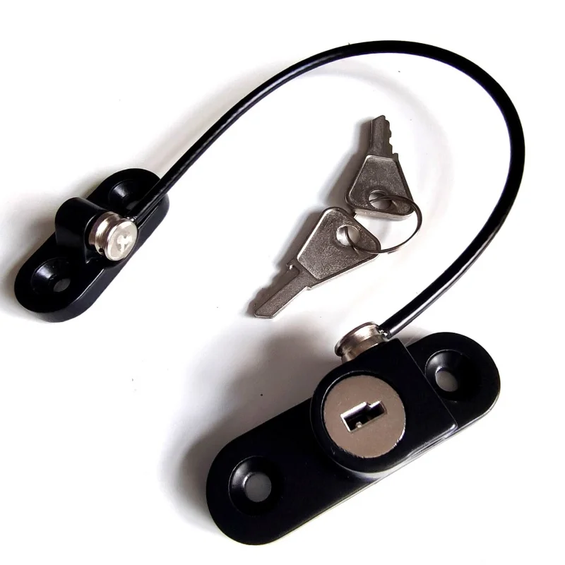 Plastic Window With Lock And Keys High Quality Drilling Security Lock Security Stainless Steel Baby Child Safety Lock