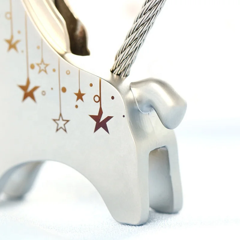 New Fashion Exquisite Metal Animal Unicorn Key Chain Dreams Horse Car Bag Pendant Keychain For Love Couples Gifts