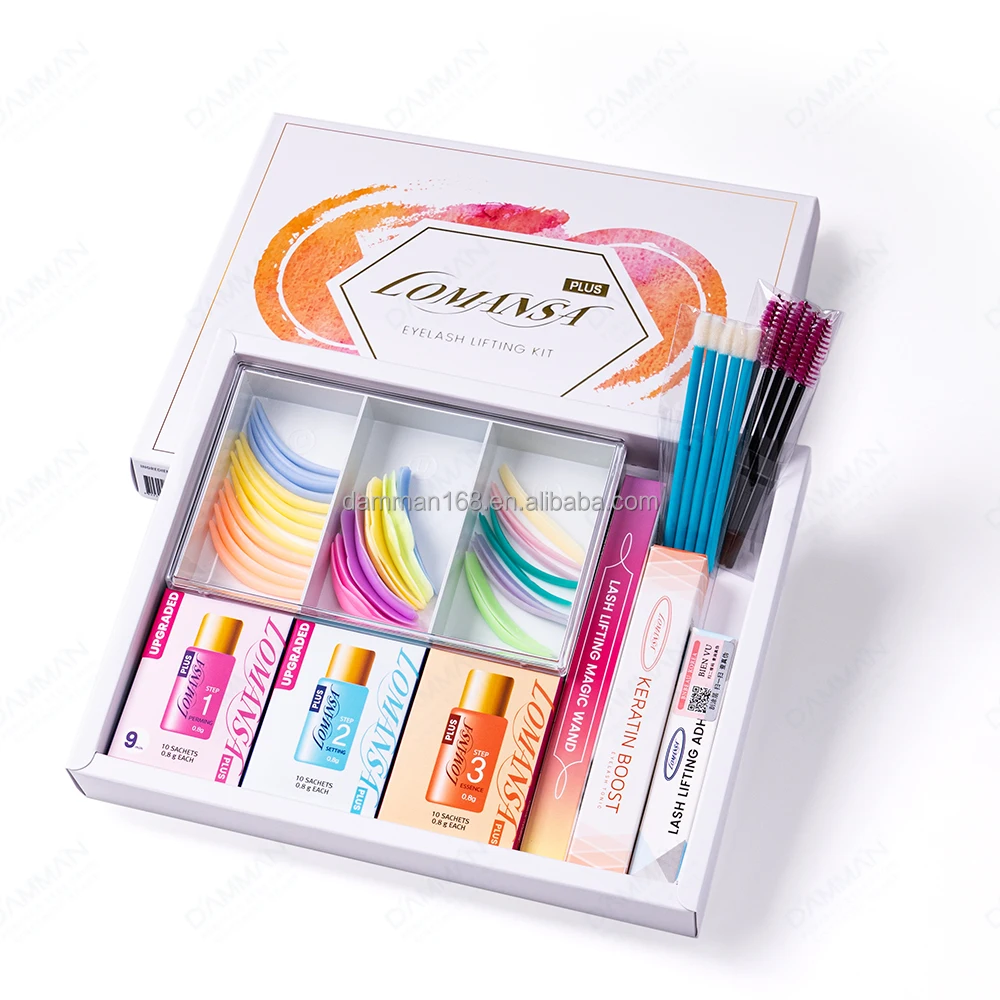 9 Mins Eyelash Perm Set Lotions Natural Curling Rapid Prototyping Eyelash Pads Tools Glue Lomansa Lash Lift Kit