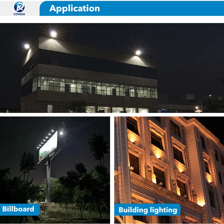 COVEDA 2 Years Warranty Super Brightness Outdoor Waterproof 30 50 100 150 200 300 400 Watt Projector Outdoor Led Flood Lights