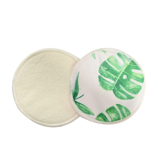 Free sample overlocking stitch breathable Washable Nursing Breast Pads