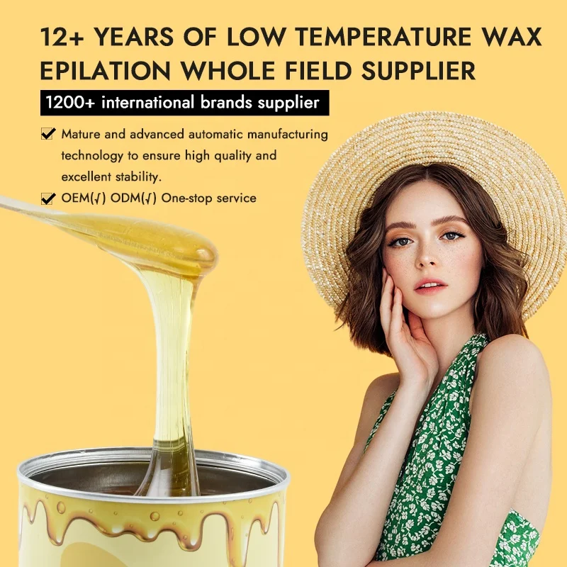 Factory Wholesale High Quality Deep Cleansing 100% Natural Plant Fragrance Metal Tin Can Micro Soft Wax for Hair Removal