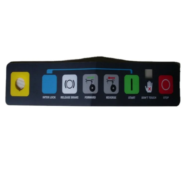 Embossed With LED Thin Film / Membrane Control Panel With 3M467 Adhesive