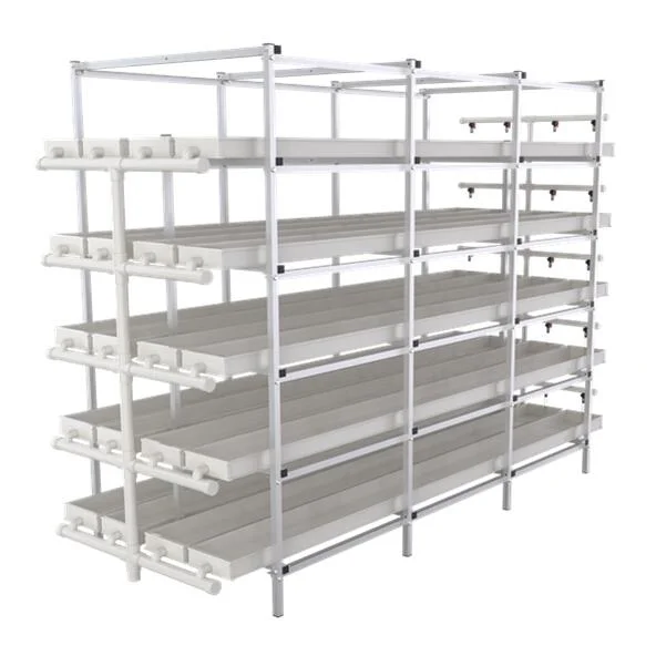 Automatic Multi layer Fodder tray Hydroponic system for growing Barley herbs microgreen feeding grass for cattle sheep for sale