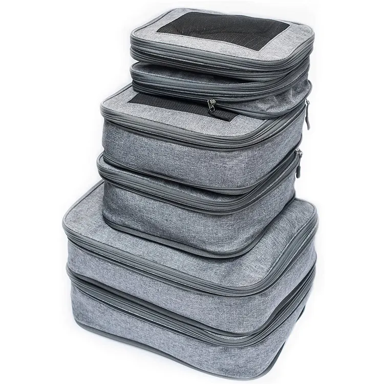 Compression Packaging Cube Ultralight Premium Compression Packing Cubes With See Through For Travel Organizers