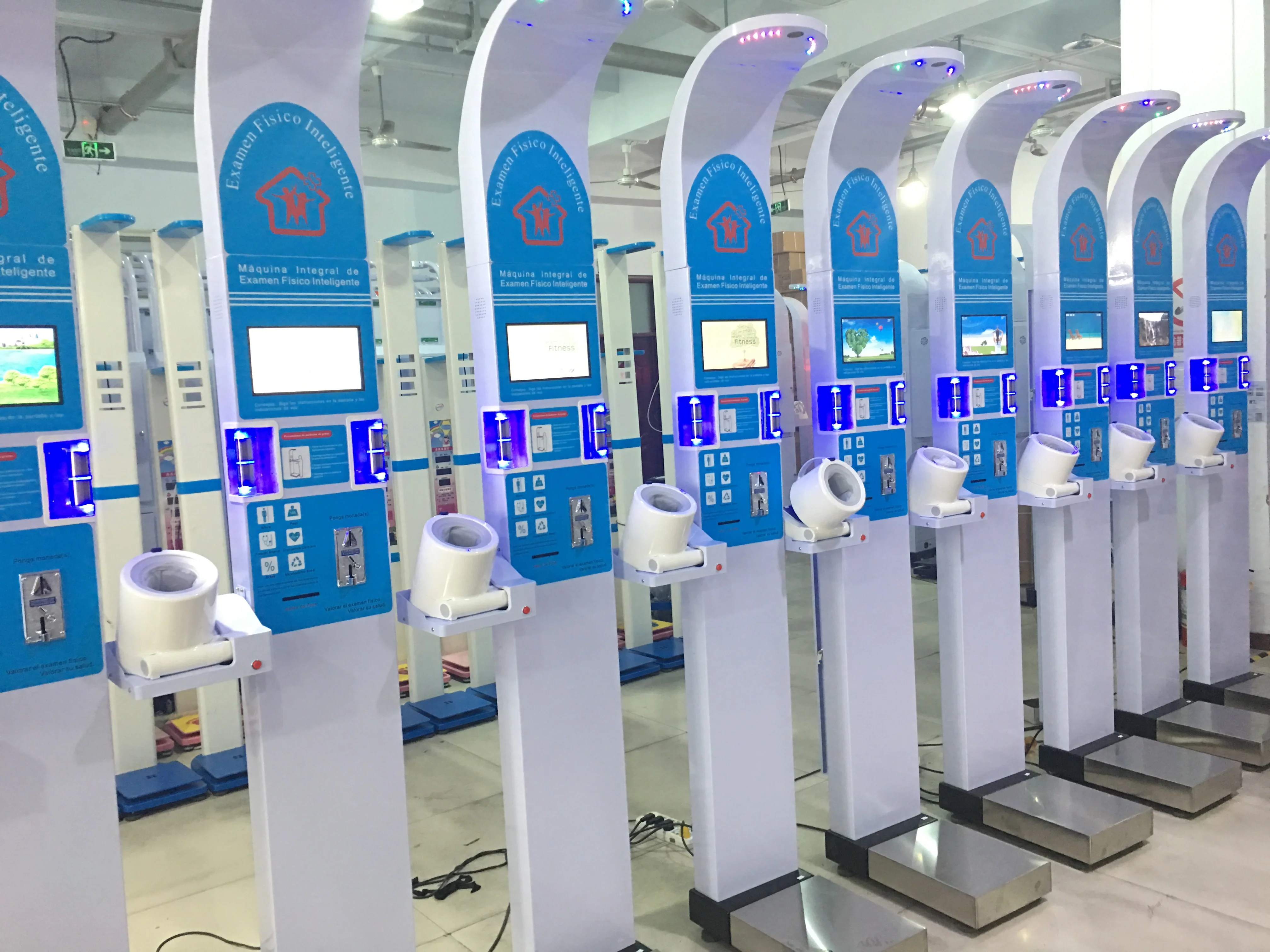 Self service health checkup kiosk body fat analyzer coin weight height bmi machine body composition analysis machine