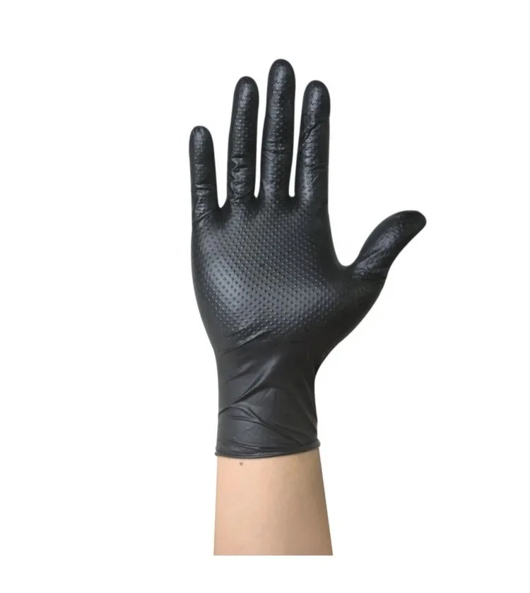 100 шт. черные нитриловые перчатки