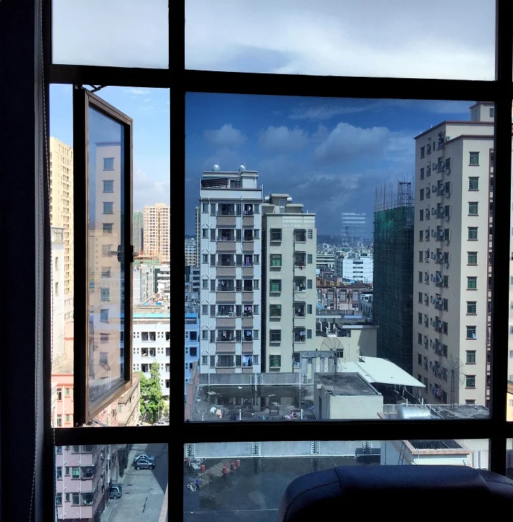 2mil One Way Vision Blue Decoration Building Window Polaroid Solar Control Film