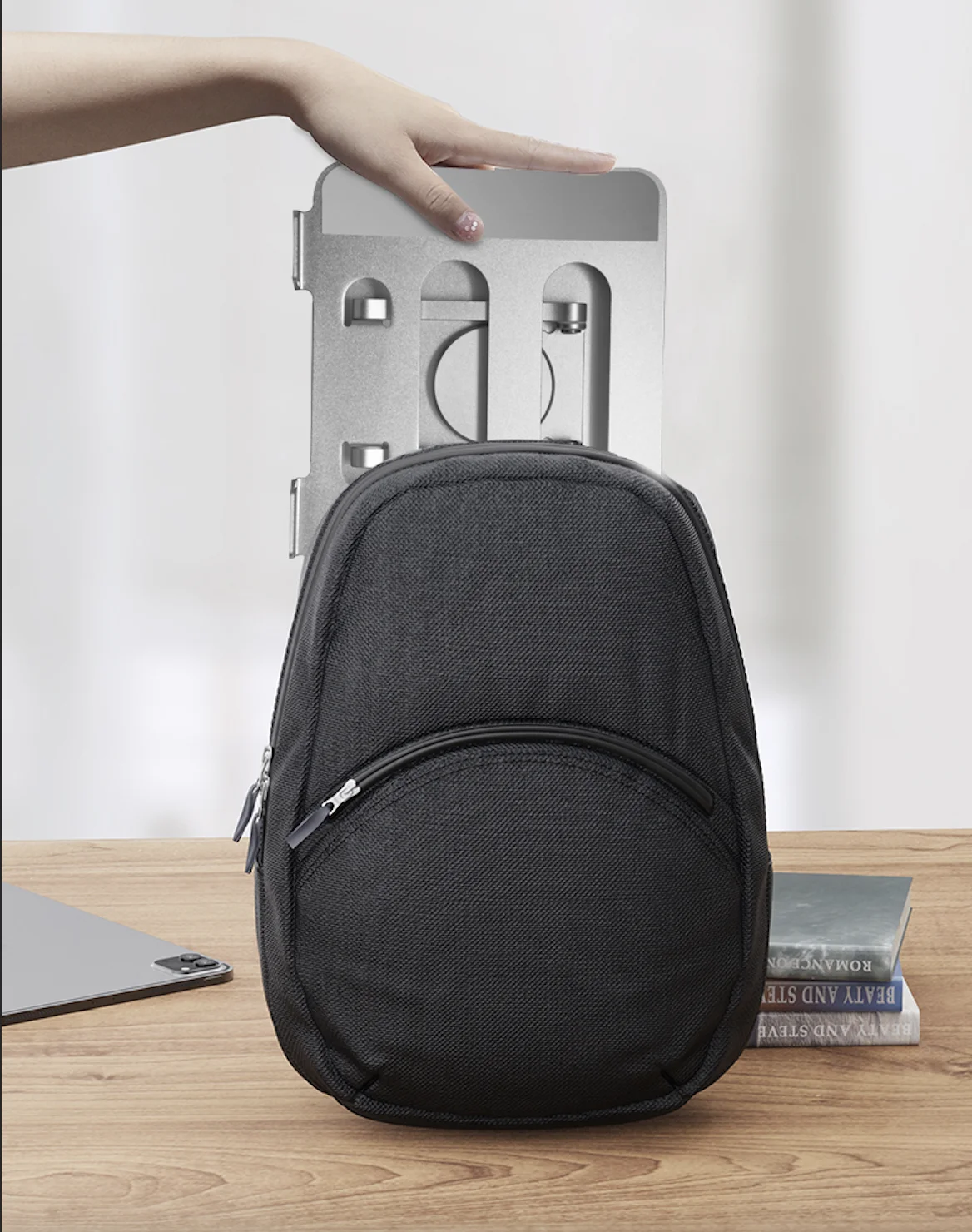 IKATAK New Foldable Aluminum 360 Swivel Base Rotating Laptop Stand