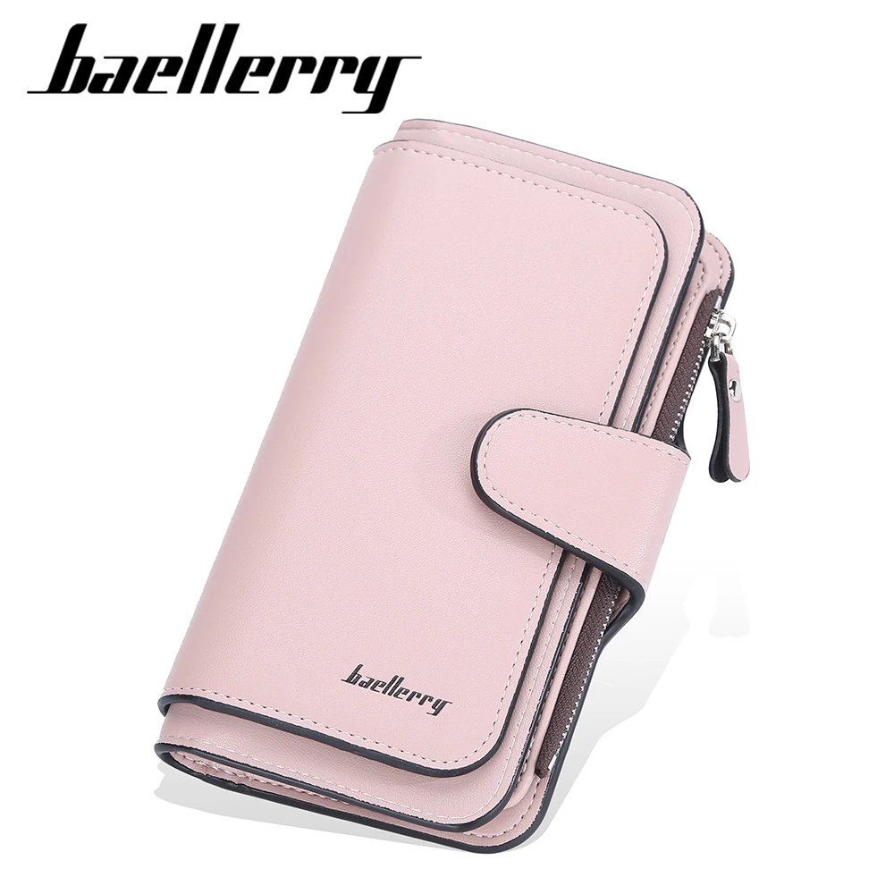 Новый дизайн кошелек Baellerry в Корейском стиле на молнии с пряжкой несколькими отделениями для карт и монет клатч женский длинный