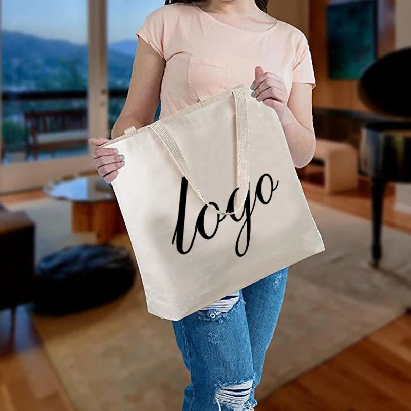 
Promotional Custom Recyclable Tote girls cute Canvas Cotton Cloth Bag 