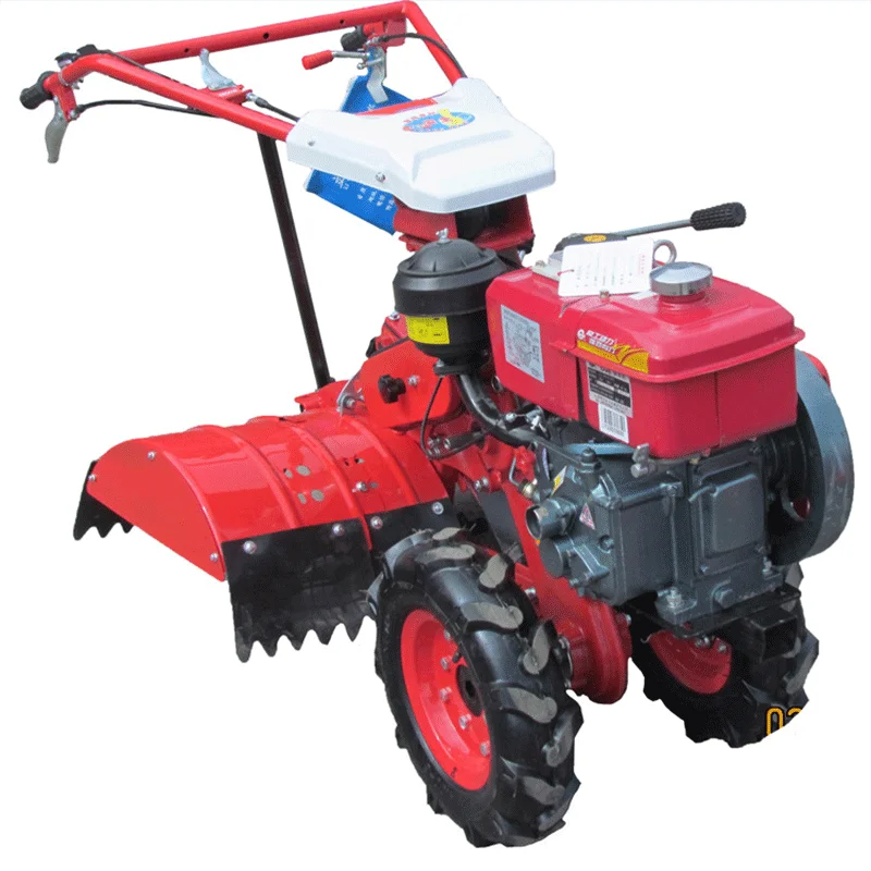 Walking tractor micro-tiller paddy field tiller disc ditcher multi-purpose tiller