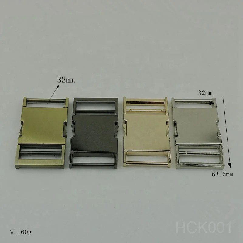 Factory supply bag accessories 32mm 1.25inch good quality zinc alloy side release buckle for luggage bags