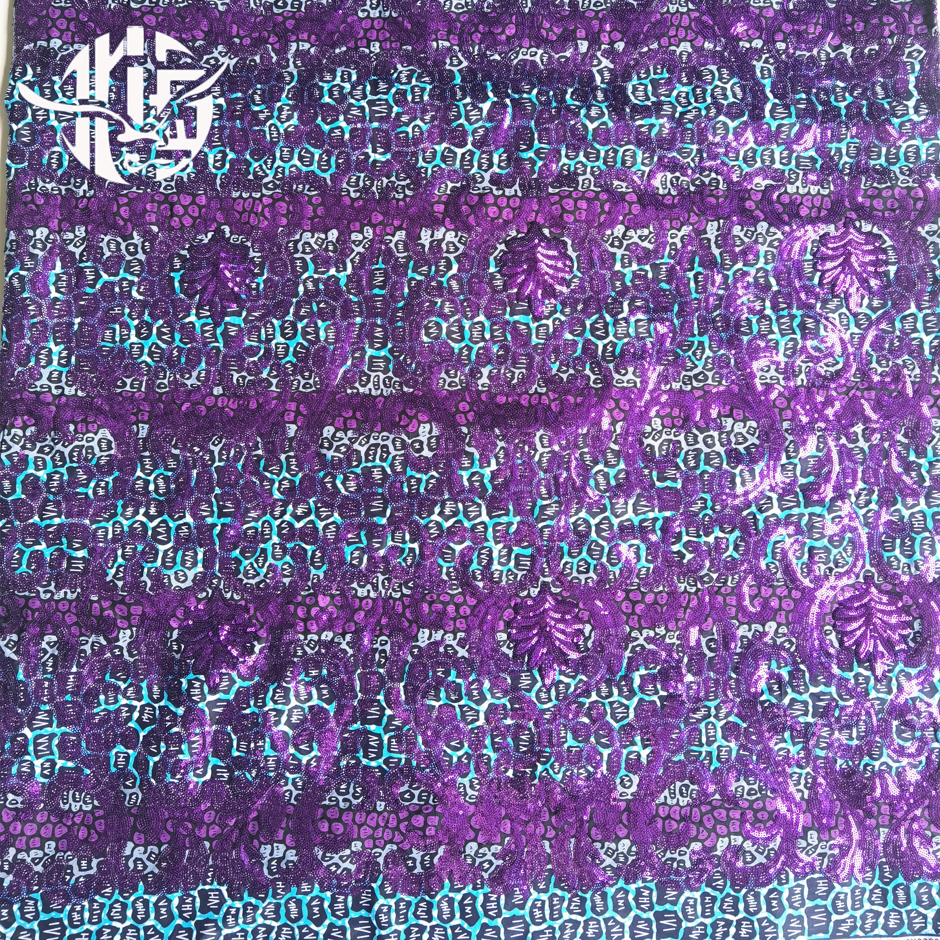 2020 популярный дизайн 100% хлопок Анкара Ангел блесток воск кружева печать хлопчатобумажная кружевная