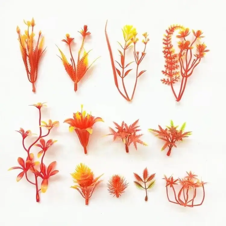 plastic artificial green grass Aquatic plant for decoration