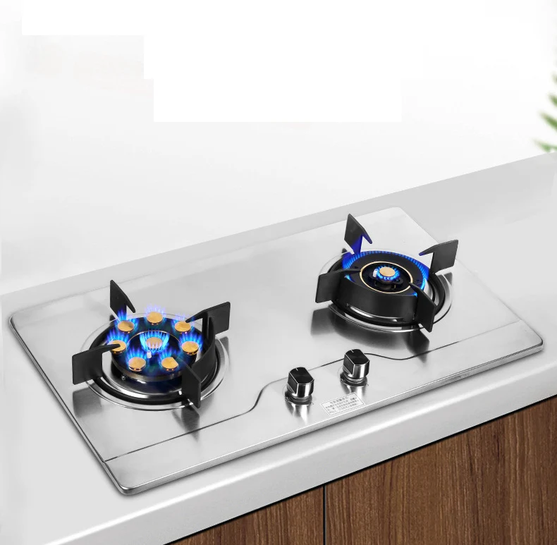 
 Встроенная стеклянная газовая плита из нержавеющей стали кухонное оборудование газовая плита двойная плита от производителя  