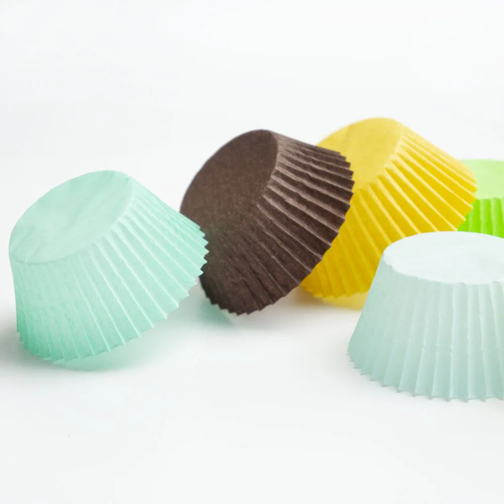 39gsm Color Greaseproof Paper For Muffin Cups Baking Cake Cups