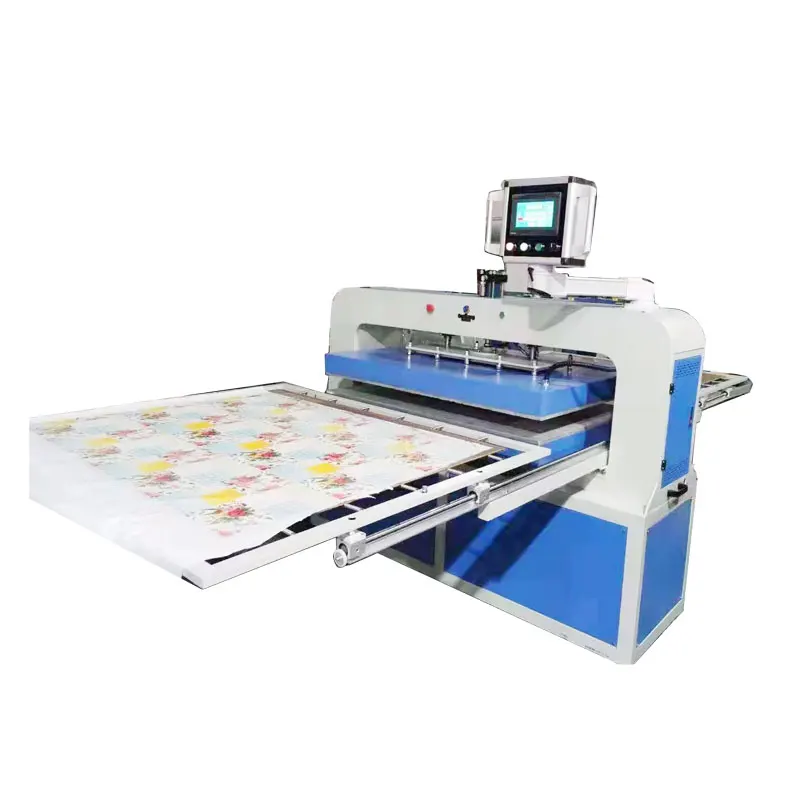120*150cm auto open 5-10 tons hydraulic upper/lower heat press machine for skirt spray mat jean jacket jersey hot pressed
