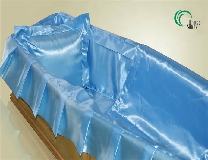 XZR-55 china wholesale coffin elasticated interiors coffin cover lining casket inside mattress