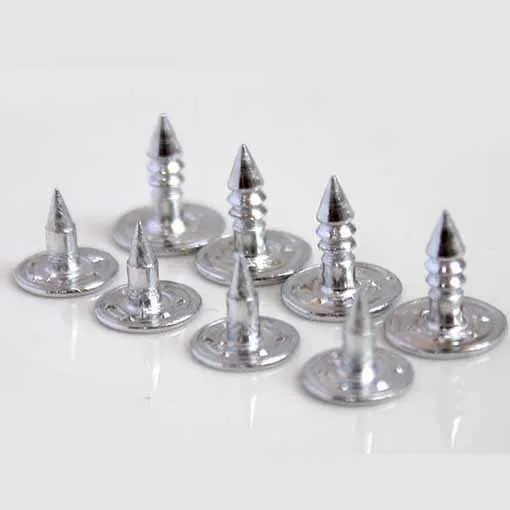 Custom Logo Metal Round Head Aluminum Jeans Button Nail Pin For Jeans Button Jeans Rivet Tack Button Nail