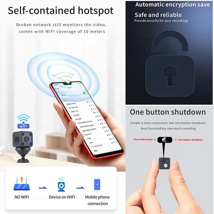 Стабильная Производительность HD 1080P CCTV камера безопасности Camara de Seguridad WIFI ночное видение Обнаружение движения