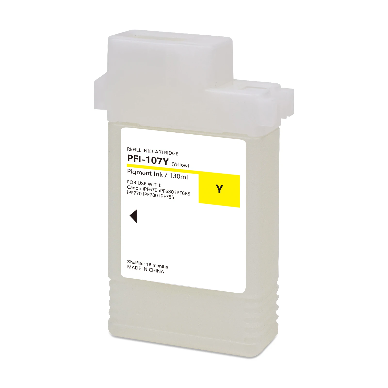 130ML PFI 107 IPF 670 Refillable ink Cartridges Full With Dye Ink for canon iPF 670 680 685 770 780 785 Printer
