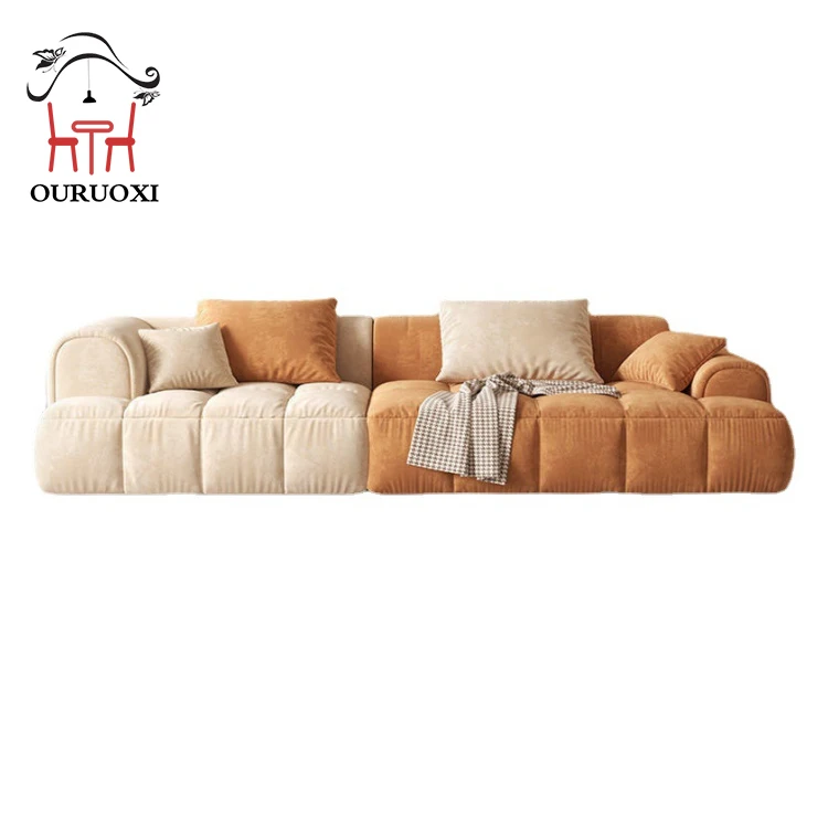 High Quality Living Room Sofa Modern Design Soft Comfortable Color Combination Fabric Sofa