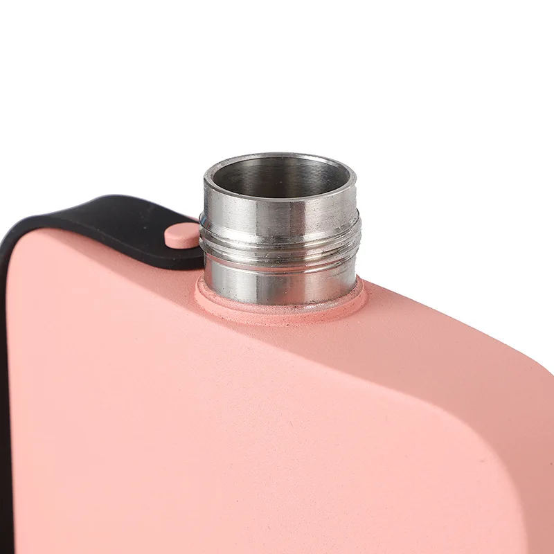 New Wholesale Large Capacity 500ml Modern Colored Metal Stainless Steel Whiskey Hip Flask