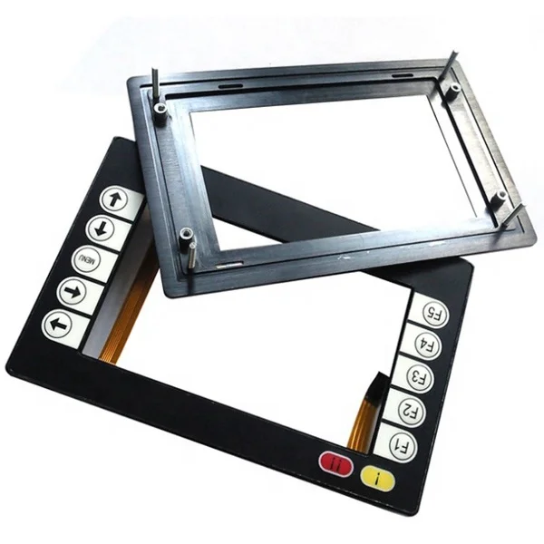 Custom Metal components Hardware panel name plate Membrane Keypad Switch With Tactile Dome Embossing