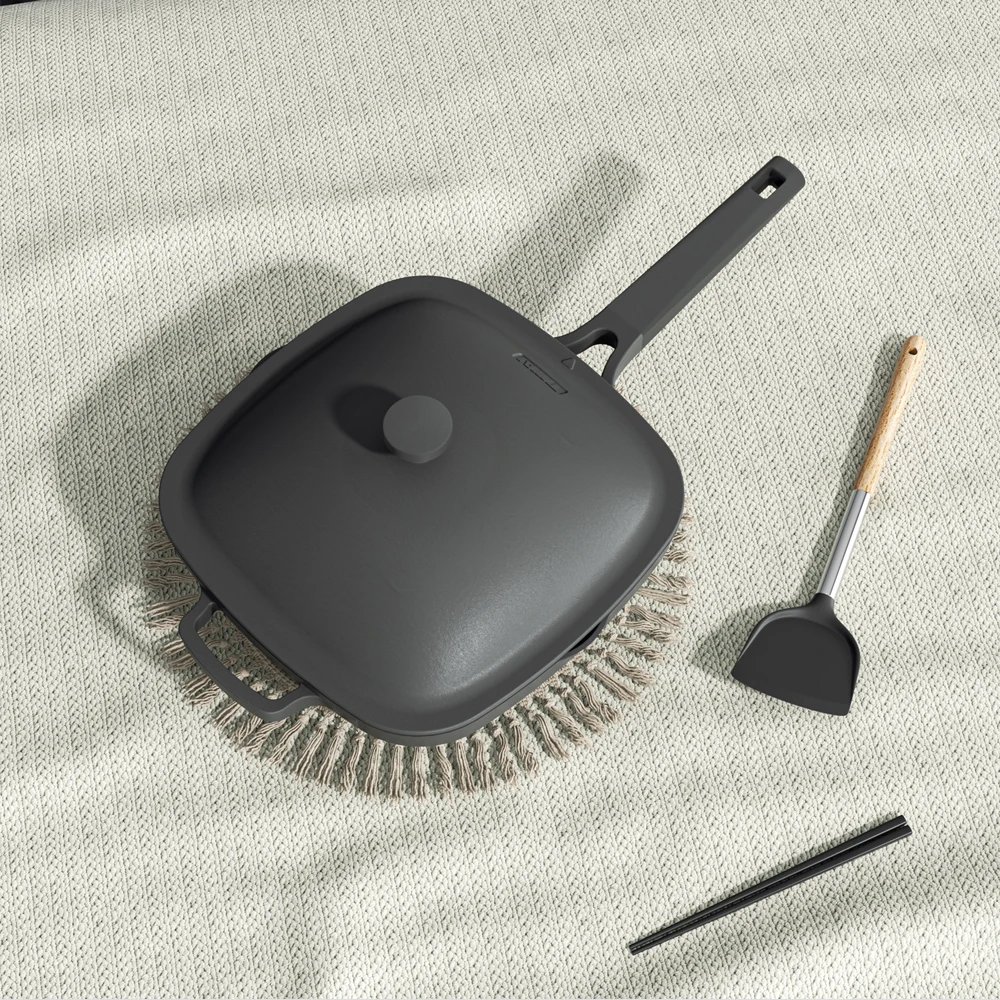 Чугунная Алюминиевая антипригарная сковорода все в