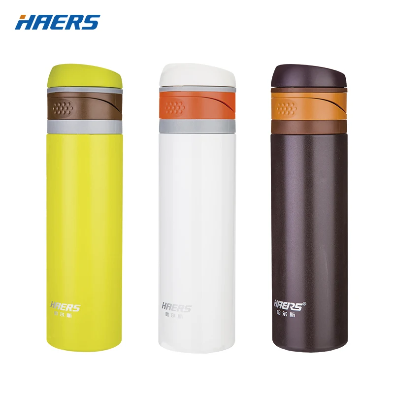 
Haers 2021 New Design 500ml Vacuum Insulated Stainless Steel Water Bottle Thermal Bottle With Push Button 