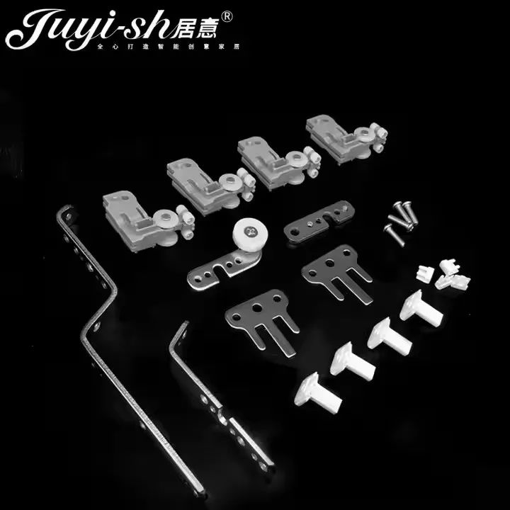 Factory 2 PCS per set integrated tackle Stainless steel Long and short arm curtain pulley