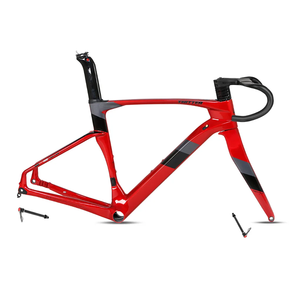 
High quality 700C Customized bicycle carbon fiber frame carbon road bike frame disc brake cyclocross frame 