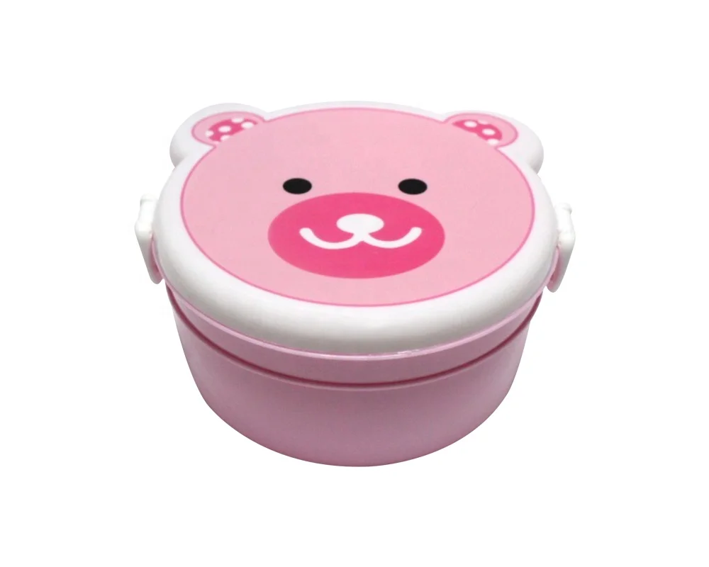  Детский Ланч-бокс без бисфенола А пластиковый в виде животного с замком
