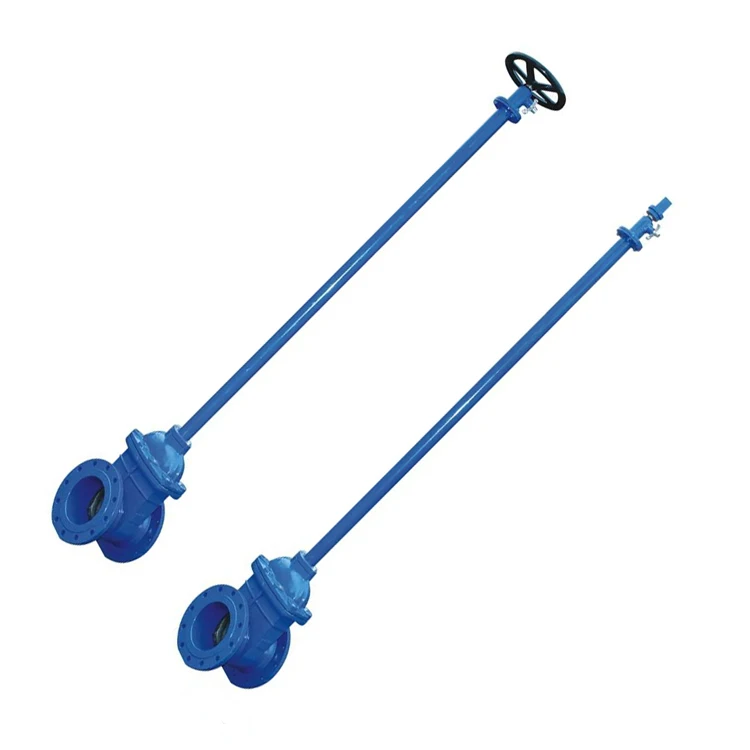 80 mm Drawing Manufacture Ductile Iron Long Stem Extension Direct Buried Gate Valve