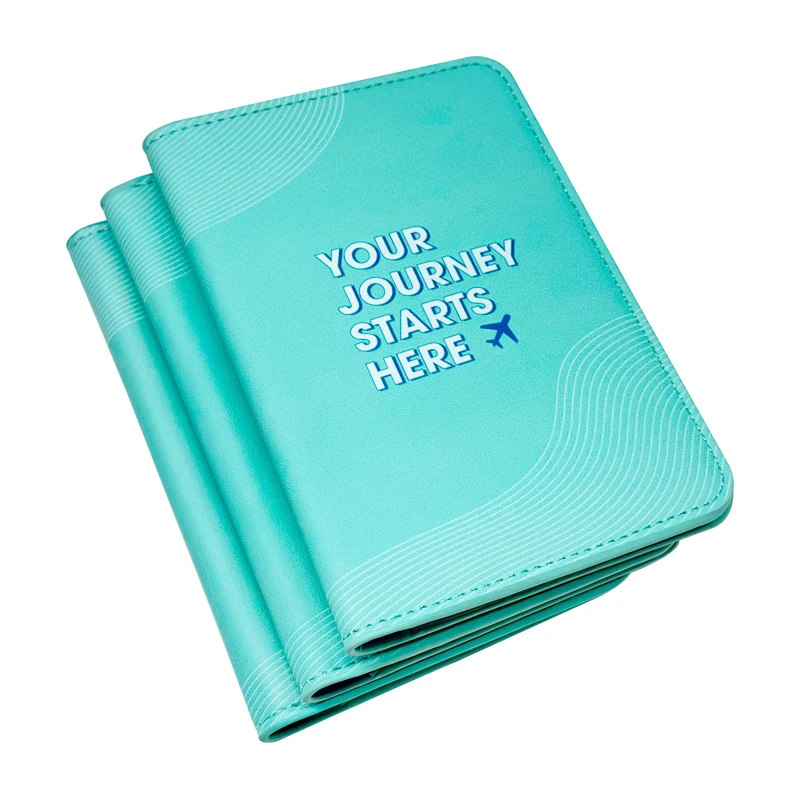 Customized Travel Leather Passport Holder Storage Bag Card Holder Credit Card Wallet RFID Blocking Card Passport Holder