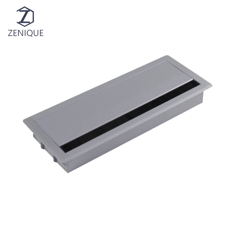 Hot Selling Brush Flip Desktop Cable Management High Quality Aluminum Flip Cable Grommet